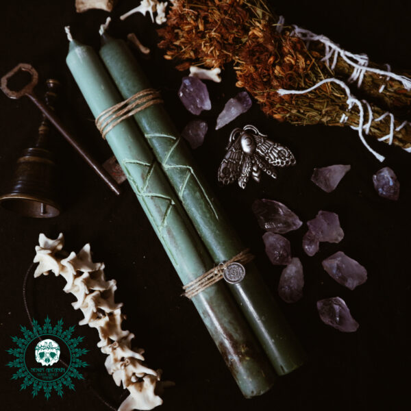 Candele stilo stigillate per "Fortuna" o "Prosperità"